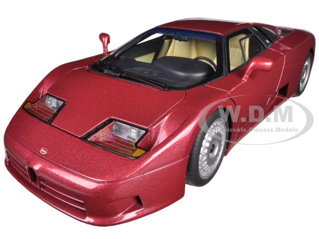 Bugatti EB110 GT Dark Red 1/18 Diecast Car Model by Autoart diecast model