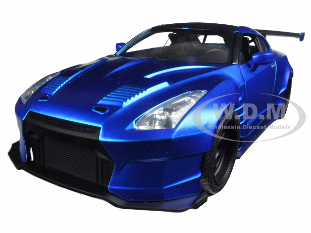 Brian's 2009 Nissan GTR R35 Blue Ben Sopra "Fast & Furious" Movie 1/24 Diecast Model Car  by Jada diecast model