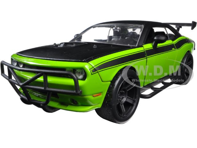 Letty's Dodge Challenger SRT8 Off Road Green and Black "Fast & Furious" Movie 1/24 Diecast Model Car by Jada diecast model