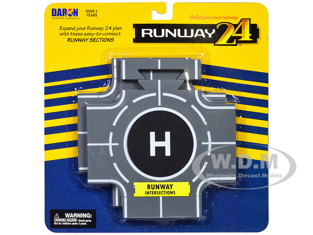 Runway Intersections 2 Piece Set for Diecast Models by Runway24 diecast model