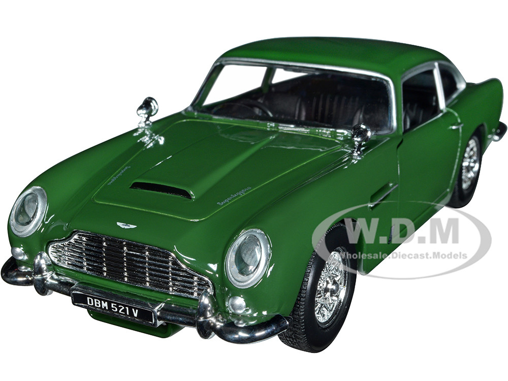 Aston Martin DB5 RHD (Right Hand Drive) Dark Green "Timeless Legends" Series 1/24 Diecast Model Car by Motormax diecast model