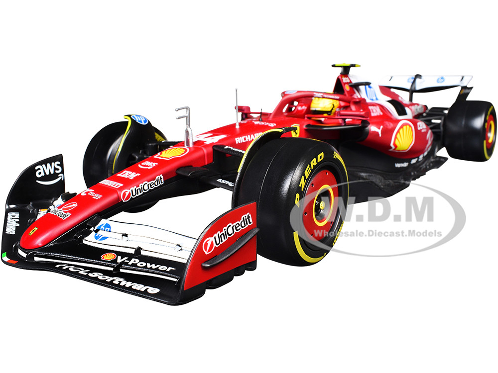 Ferrari SF-25 #44 Lewis Hamilton Formula One F1 World Championship (2025) "Formula Racing" Series 1/18 Diecast Model Car by Bburago diecast model
