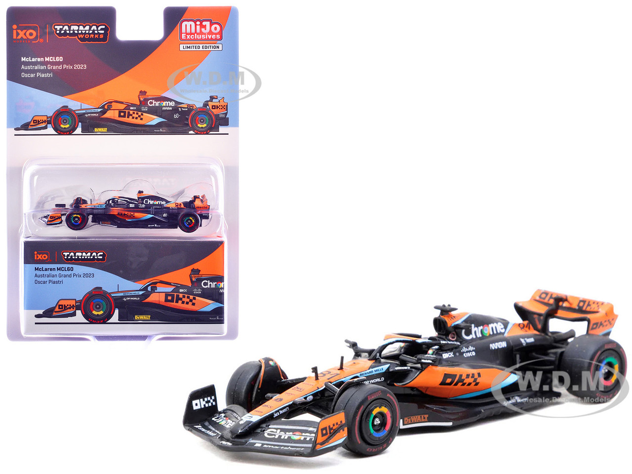 McLaren MCL60 #81 Oscar Piastri Formula One F1 "Australian GP" (2023) "Global64" Series 1/64 Diecast Model Car by Tarmac Works diecast model