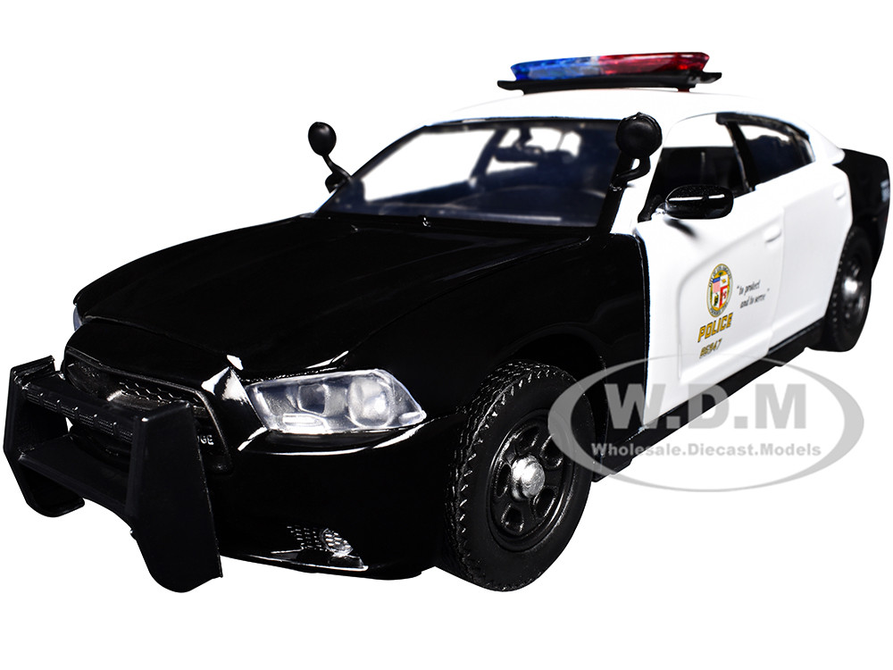 2011 Dodge Charger Pursuit LAPD Los Angeles Police Department Car 1/24 Diecast Car Model by Motormax diecast model