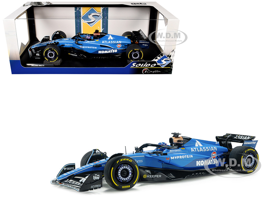 Williams FW47 #23 Alex Albon "Atlassian" Formula One F1 "Australian GP" (2025) "Competition" Series 1/18 Diecast Model Car by Solido diecast model