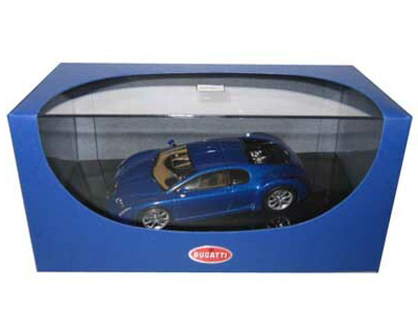 Bugatti Chiron EB 18.3 Blue 1/43 Diecast Model Car by Autoart diecast model