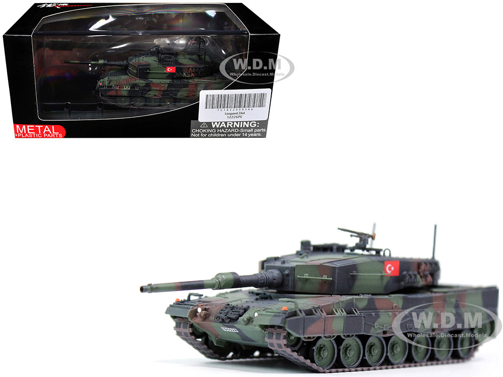 Leopard 2A4 Main Battle Tank "2nd Cavalry Armoured Brigade, Turkey-Syria Border" (2016) Turkish Army "Armor Premium" Series 1/72 Diecast Model by Panzerkampf diecast model