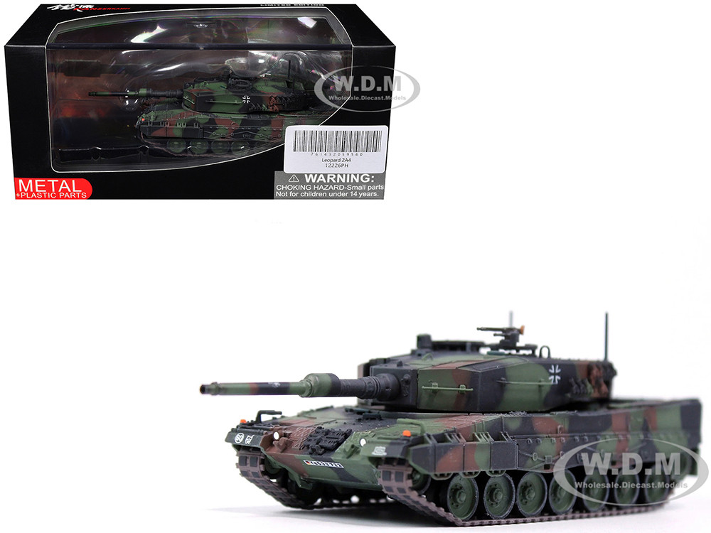 Leopard 2A4 Main Battle Tank "Bundeswehr, 361st Panzer Battalion, Certain Challenge, West Germany" (1988) West German Army "Armor Premium" Series 1/72 Diecast Model by Panzerkampf diecast model