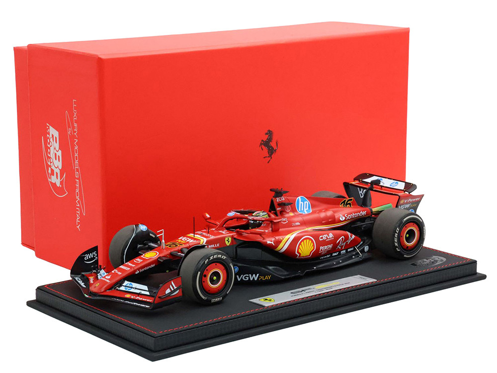 Ferrari SF-24 #16 Charles Leclerc Winner Formula One F1 "Italian GP" (2024) Limited Edition to 350 pieces Worldwide 1/18 Diecast Model Car by BBR diecast model