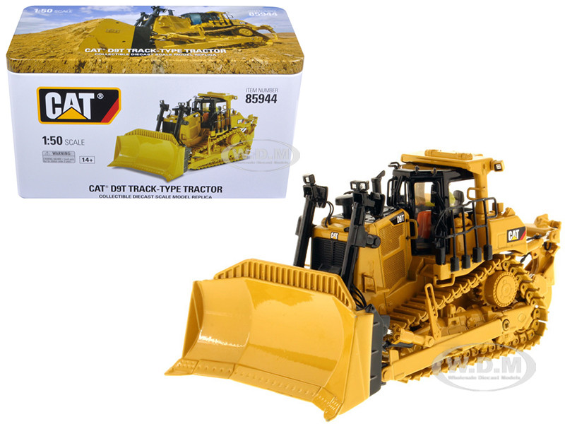 Cat Caterpillar D9T Track-Type Tractor with Operator "High Line Series" 1/50 Diecast Model by Diecast Masters diecast model