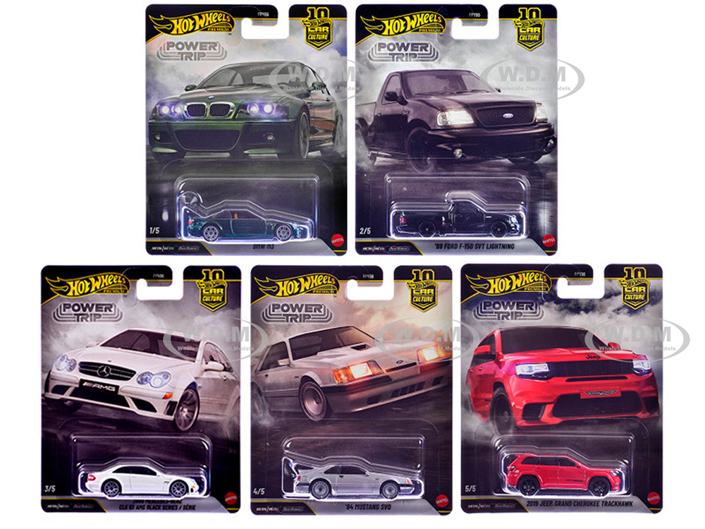 "Power Trip" 5 piece Set "Car Culture" 2026 Series R Diecast Model Cars by Hot Wheels diecast model