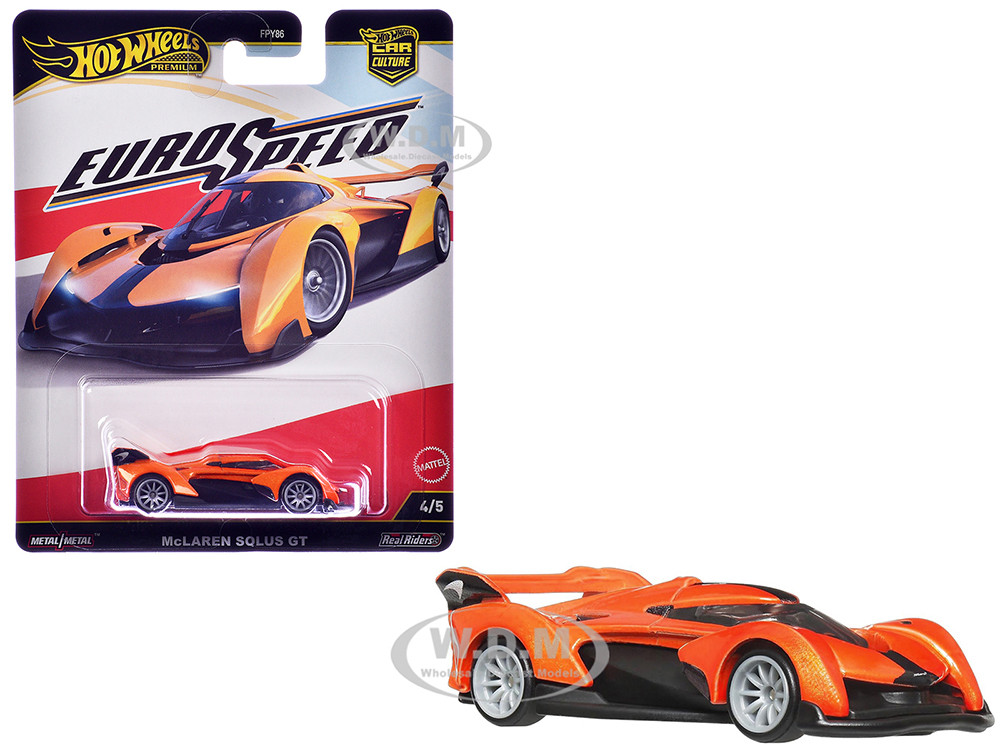 McLaren Solus GT Orange Metallic "Euro Speed" Series Diecast Model Car by Hot Wheels diecast model