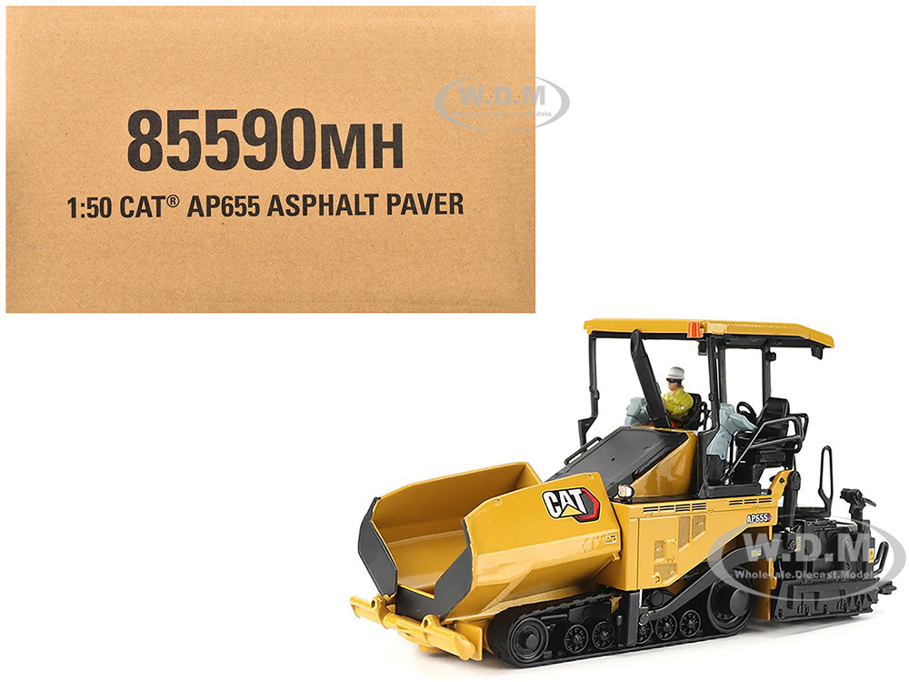 CAT Caterpillar AP655F Asphalt Paver Yellow "Core Classics" Series 1/50 Diecast Model by Diecast Masters diecast model