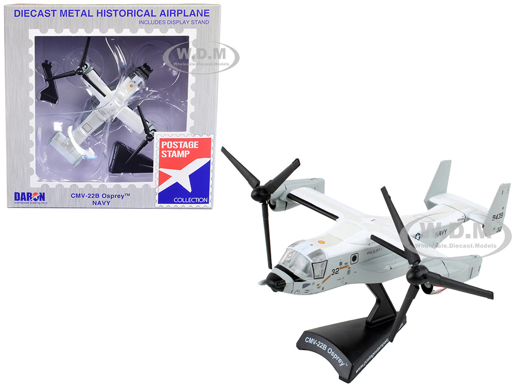 Bell Boeing CMV-22B Osprey Aircraft "United States Navy Air Force" 1/150 Diecast Model Airplane by Postage Stamp diecast model