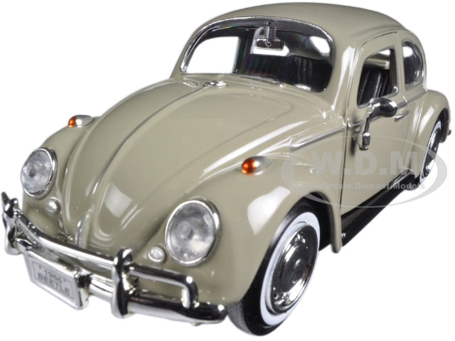 1966 Volkswagen Beetle Beige 1/24 Diecast Model Car by Motormax diecast model