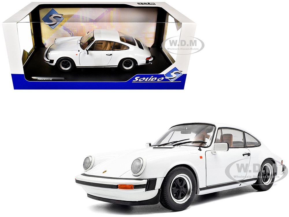 1974 Porsche 911 (930) 3.0 SC Grand Prix White 1/18 Diecast Model Car by Solido diecast model
