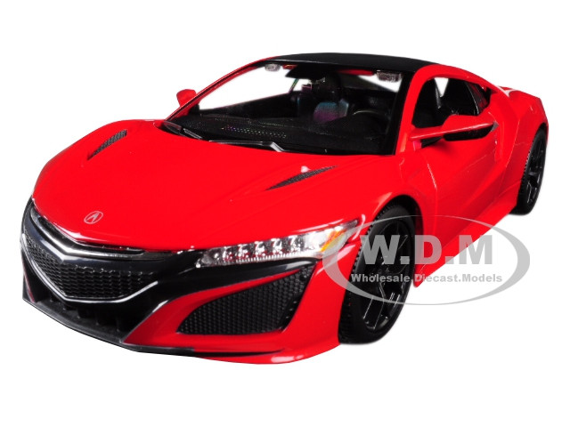2018 Acura NSX Red with Black Top 1/24 Diecast Model Car by Maisto diecast model