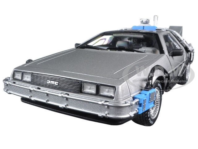 Back To The Future Time Machine Delorean with Mr. Fusion 1/18 Diecast Model Car by Hot Wheels diecast model