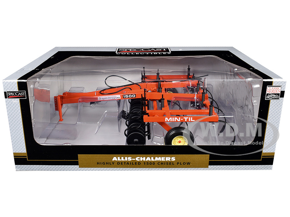 Allis-Chalmers 1500 Chisel Plow Orange "Classic Series" 1/16 Diecast Model by SpecCast diecast model