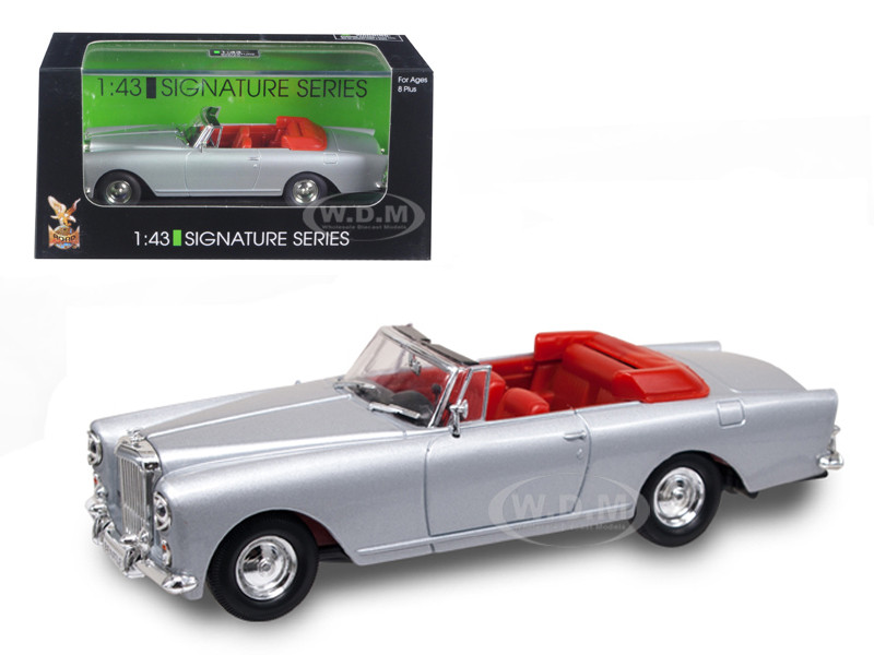 1961 Bentley Continental S2 Park Ward DHC Convertible Silver 1/43 Diecast Car Model by Road Signature diecast model
