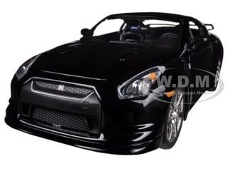 2009 Nissan GT-R R35 Black 1/24 Diecast Car Model by Jada diecast model