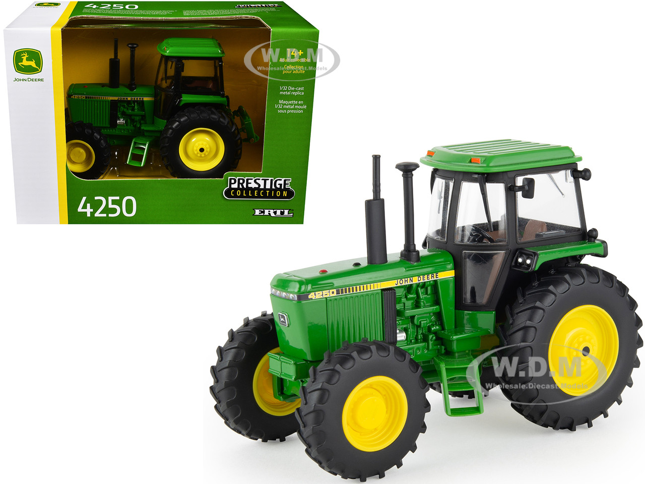 John Deere 4250 Tractor Green with Yellow Stripes "Prestige Collection" Series 1/32 Diecast Model by ERTL TOMY diecast model