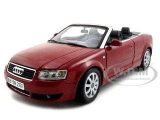 Audi A4 Red Convertible 1/18 Diecast Model Car by Motormax diecast model