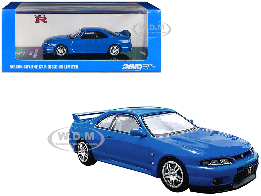 Nissan Skyline GT-R (R33) RHD (Right Hand Drive) Blue "LM Limited" 1/64 Diecast Model Car by Inno Models diecast model