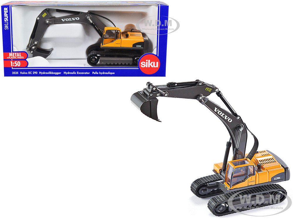 Volvo EC290 Hydraulic Excavator Yellow 1/50 Diecast Model by Siku diecast model