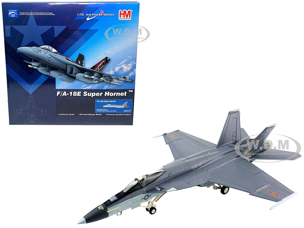 Boeing F/A-18E Super Hornet Fighter Aircraft "VFC-12, US NAVY, NAS Oceana" (June 2021) "Air Power Series" 1/72 Diecast Model by Hobby Master diecast model