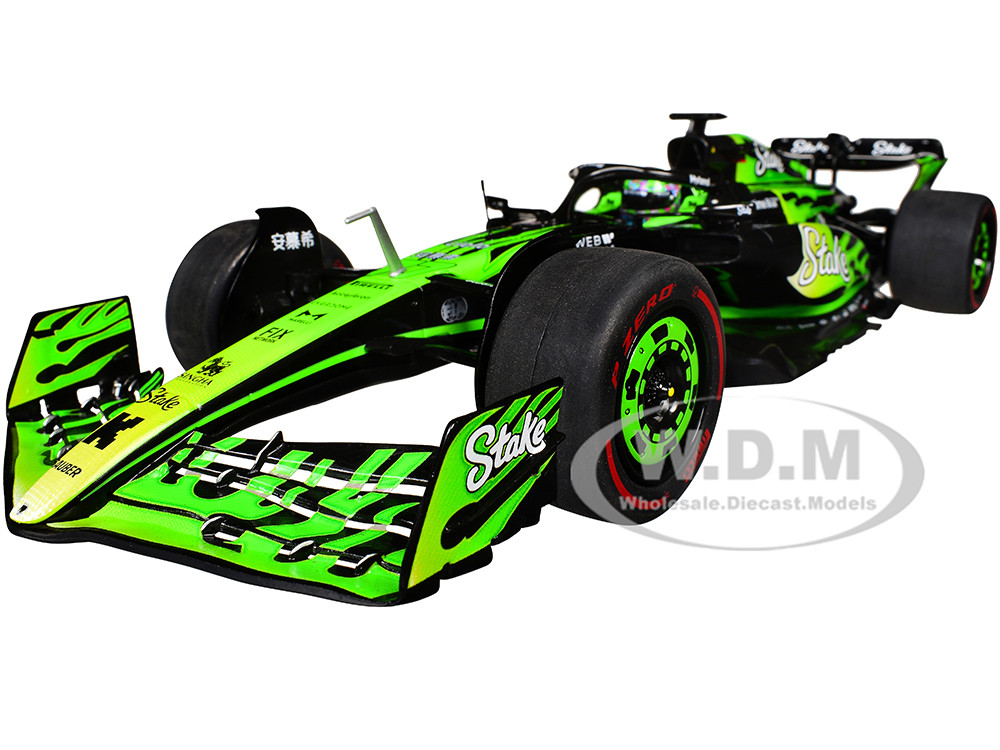 Kick Sauber C44 #77 Valtteri Bottas "Stake F1 Team Kick Sauber" Formula One F1 "Las Vegas GP" (2024) "Competition" Series 1/18 Diecast Model Car by Solido diecast model