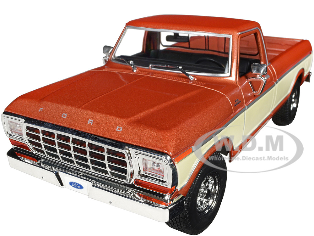 1979 Ford F-150 Ranger Pickup Truck Brown Metallic and Cream "Special Edition" 1/18 Diecast Model Car by Maisto diecast model