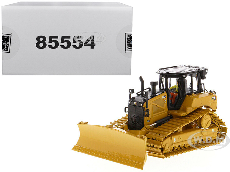 CAT Caterpillar D6 XE LGP Track Type Tractor Dozer with VPAT Blade and Operator "High Line" Series 1/50 Diecast Model by Diecast Masters diecast model