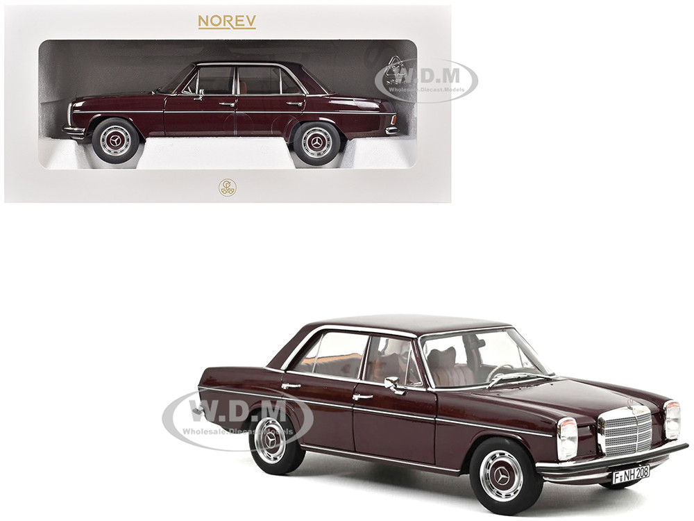 1968 Mercedes-Benz 200 Dark Red Brown 1/18 Diecast Model Car by Norev diecast model
