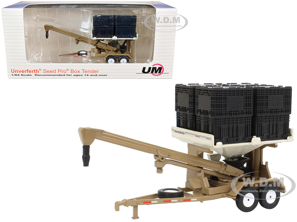 Unverferth Seed Pro Box Seed Tender Beige 1/64 Diecast Model by SpecCast diecast model