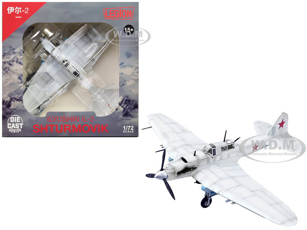 Ilyushin IL-2 Shturmovik Aircraft White "3rd Squadron, 505th Air Assault Regiment, 226th Air Assault Division, Battle of Stalingrad" (1942) Soviet Air Force 1/72 Diecast Model Airplane by Legion diecast model