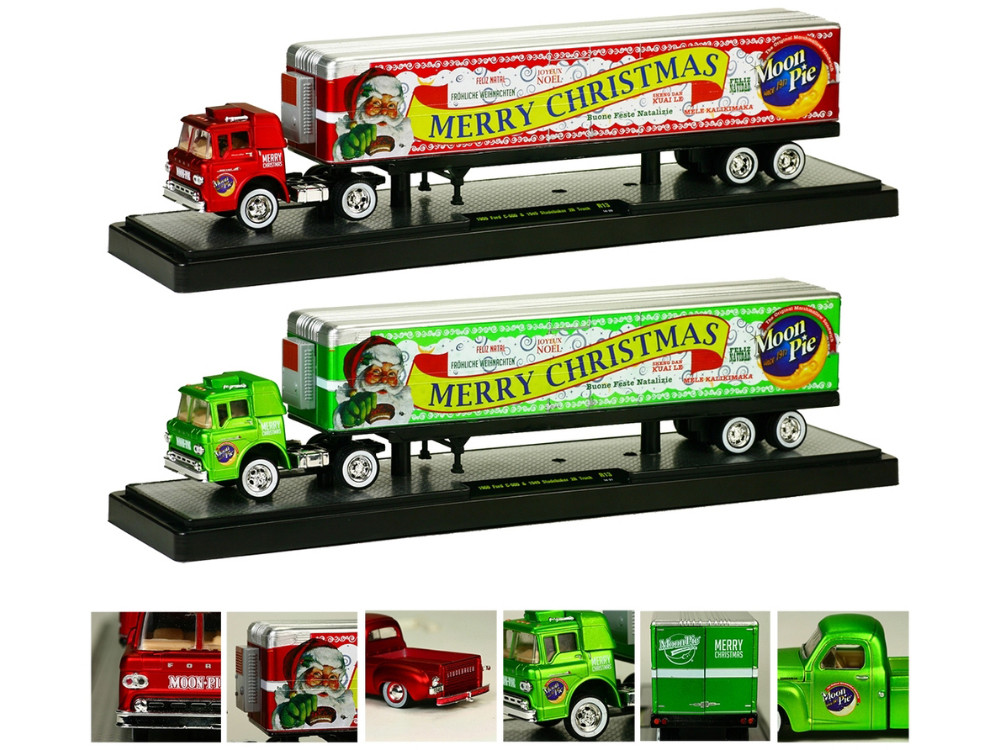 Auto Haulers Release 13 "Moon Pie Christmas" Edition Set of 2 pieces 1/64 Diecast Models by M2 Machines diecast model