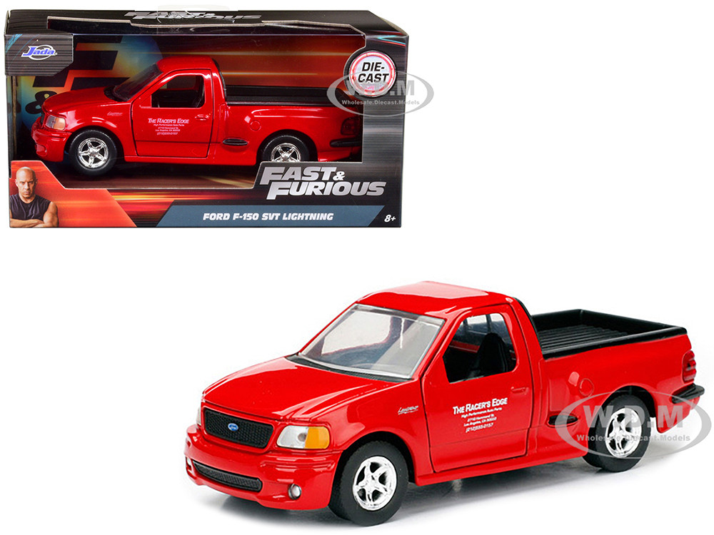 Brian's 1999 Ford F-150 SVT Lightning Pickup Truck Red "Fast & Furious" Movie 1/32 Diecast Model Car by Jada diecast model