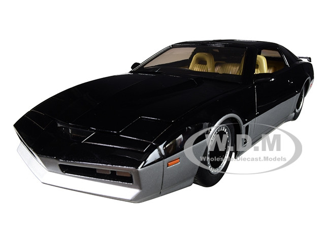 K.A.R.R. Black and Silver with Light "Knight Rider" (1982) TV Series "Hollywood Rides" Series 1/24 Diecast Model Car by Jada diecast model