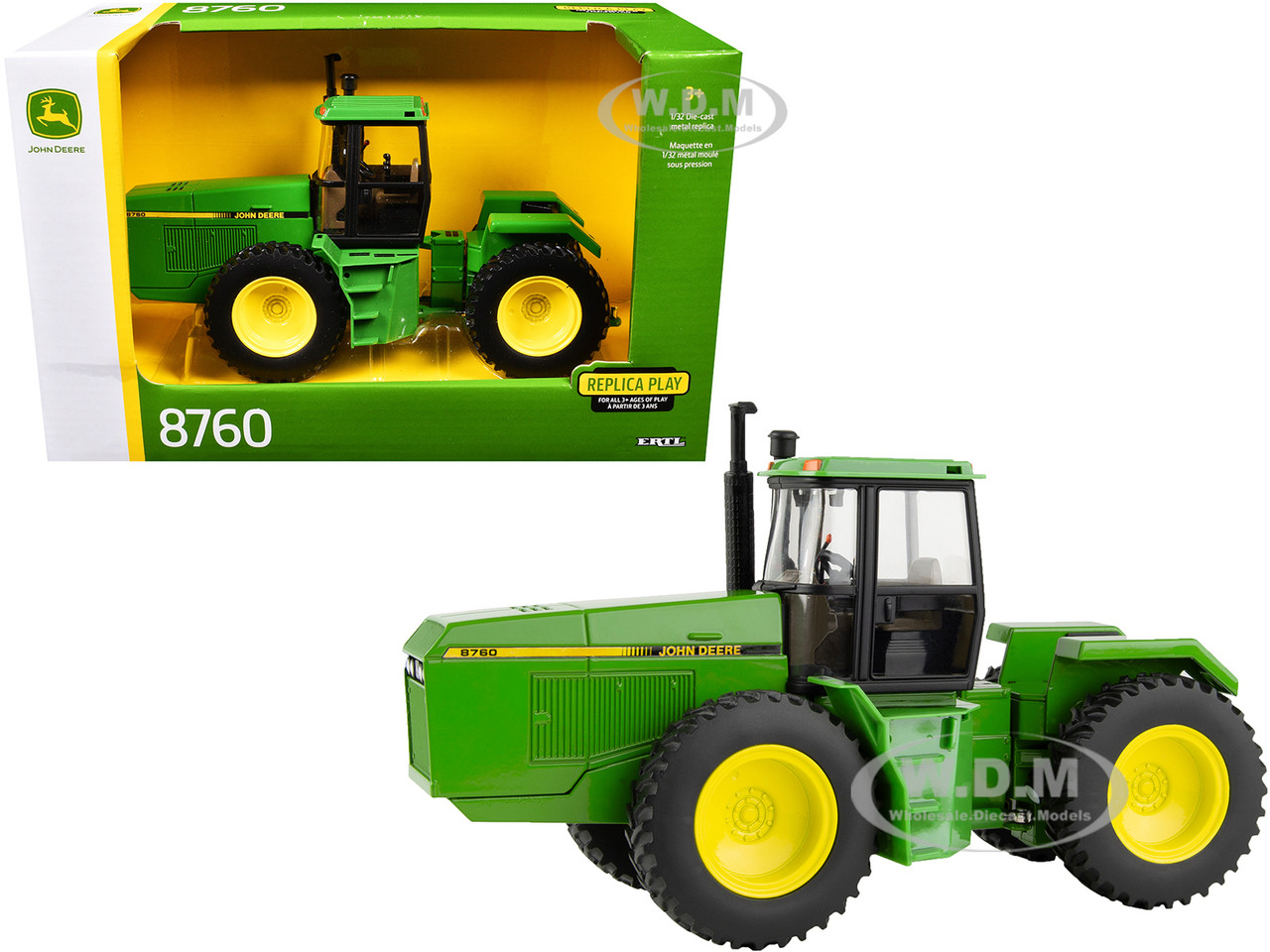 John Deere 8760 Tractor Green "Replica Play" Series 1/32 Diecast Model by ERTL TOMY diecast model