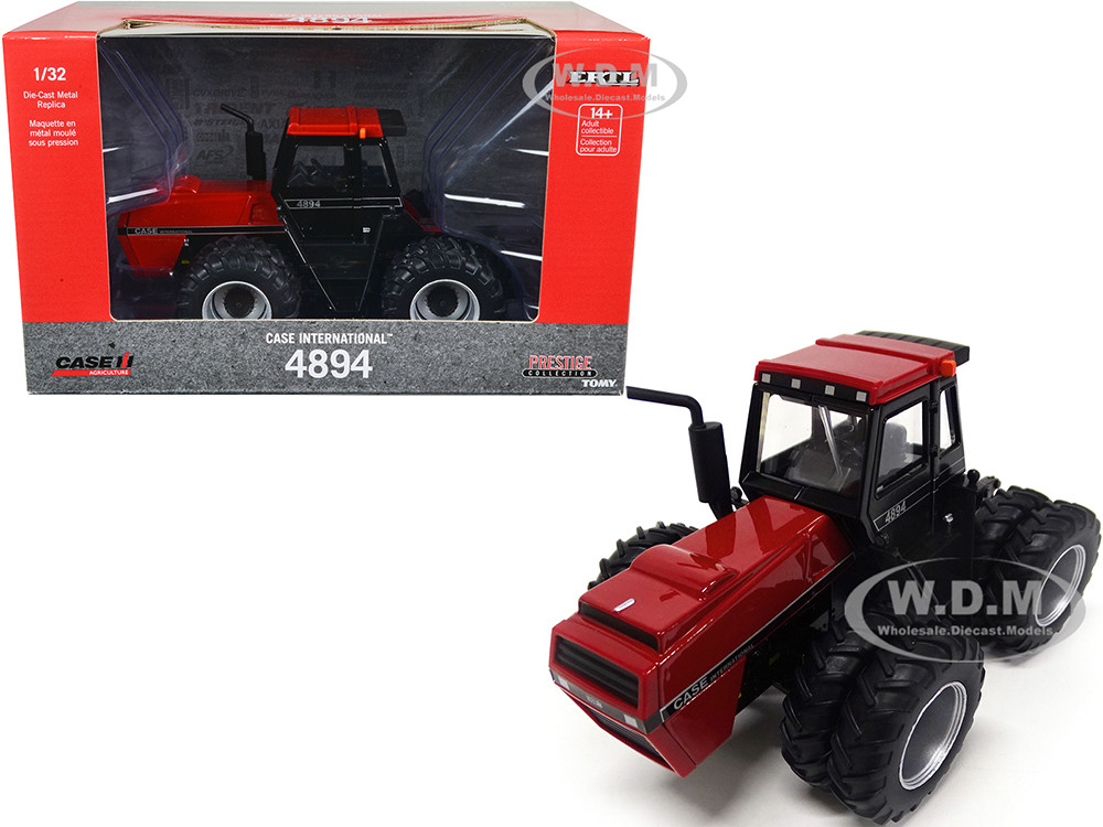 Case International 4894 Tractor Red and Black with Dual Wheels "Case IH Agriculture" "Prestige Collection" 1/32 Diecast Model by ERTL TOMY diecast model