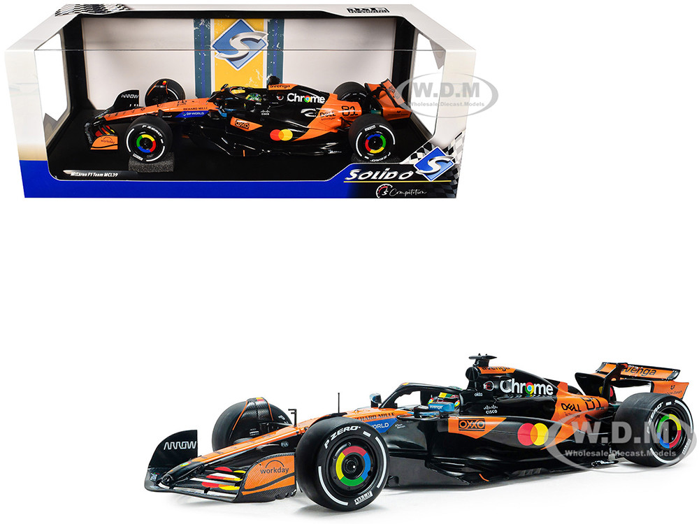 McLaren MCL39 #81 Oscar Piastri "OKX" Winner Formula One F1 "Chinese GP" (2025) "Competition" Series 1/18 Diecast Model Car by Solido diecast model