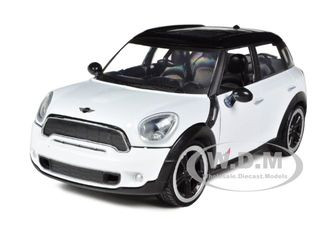 Mini Cooper S Countryman White 1/24 Diecast Car Model by Motormax diecast model