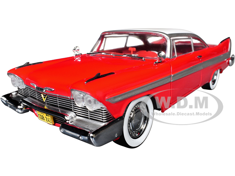 1958 Plymouth Fury Red with White Top and Red Interior "Hollywood Greatest Hits" Series 1/24 Diecast Model Car by Greenlight diecast model