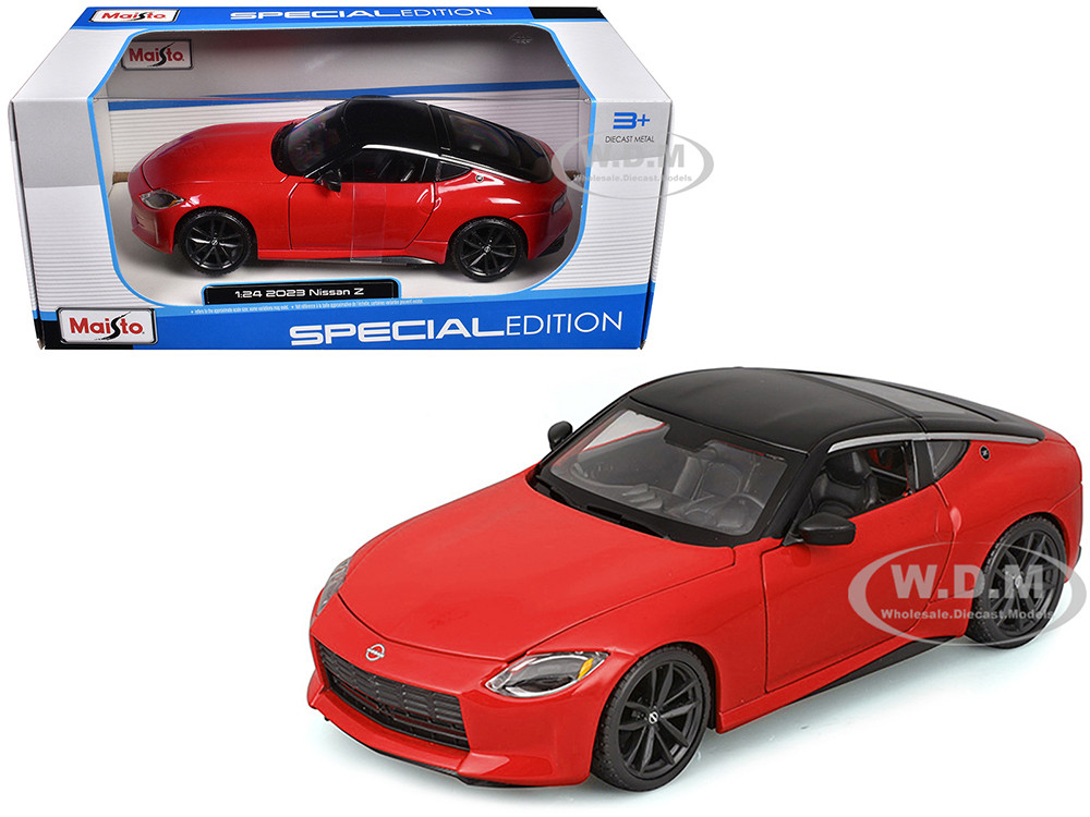2023 Nissan Z Red with Black Top "Special Edition" Series 1/24 Diecast Model Car by Maisto diecast model