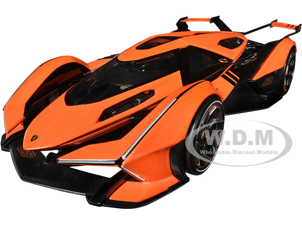 Lamborghini V12 Vision Gran Turismo Orange Metallic "Special Edition" 1/18 Diecast Model Car by Maisto diecast model