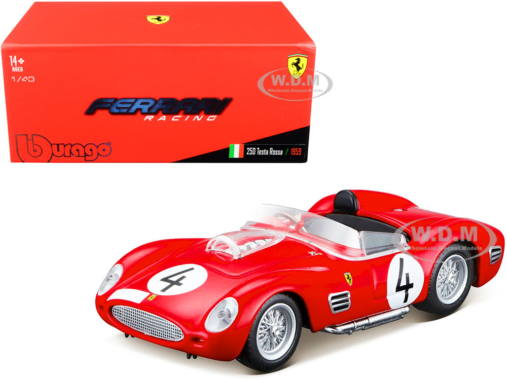 Ferrari 250 Testa Rossa #4 P. Hill - O. Gendebien Nurburgring 1000km (1959) 1/43 Diecast Model Car by Bburago diecast model