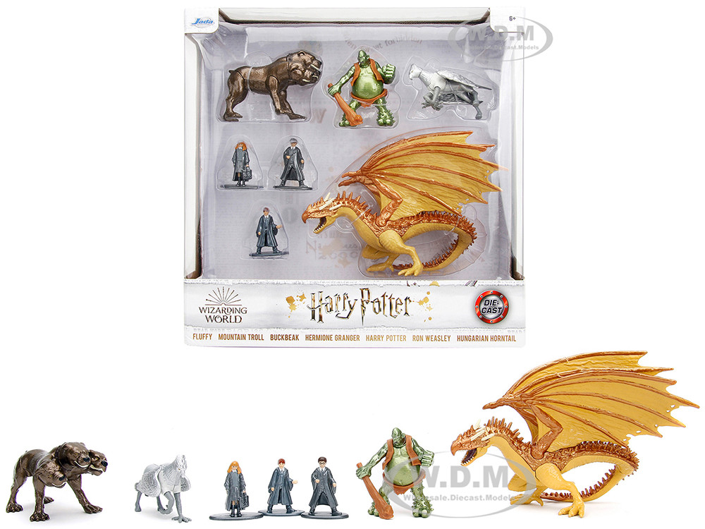"Harry Potter Wizarding World" Set of 7 Diecast Figures by Jada diecast model