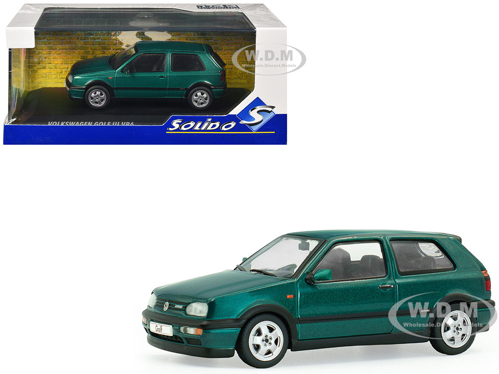 1994 Volkswagen Golf MKIII VR6 Dragon Green Pearl 1/43 Diecast Model Car by Solido diecast model
