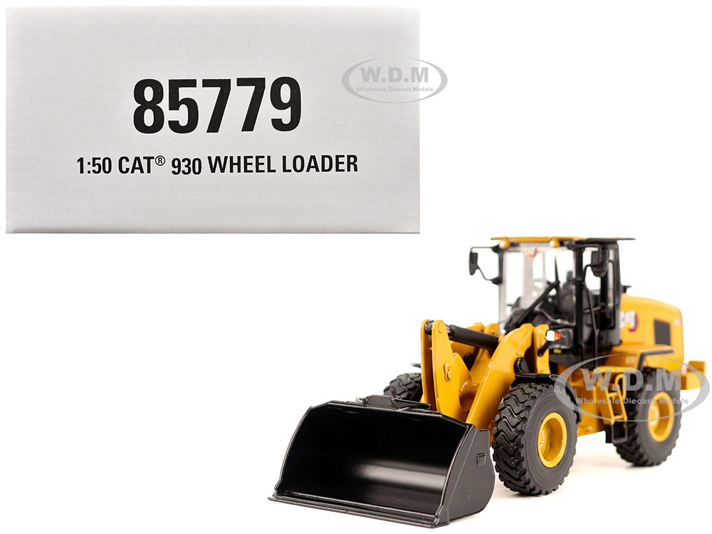 CAT Caterpillar 930 Wheel Loader with Operator Yellow "High Line" Series 1/50 Diecast Model by Diecast Masters diecast model
